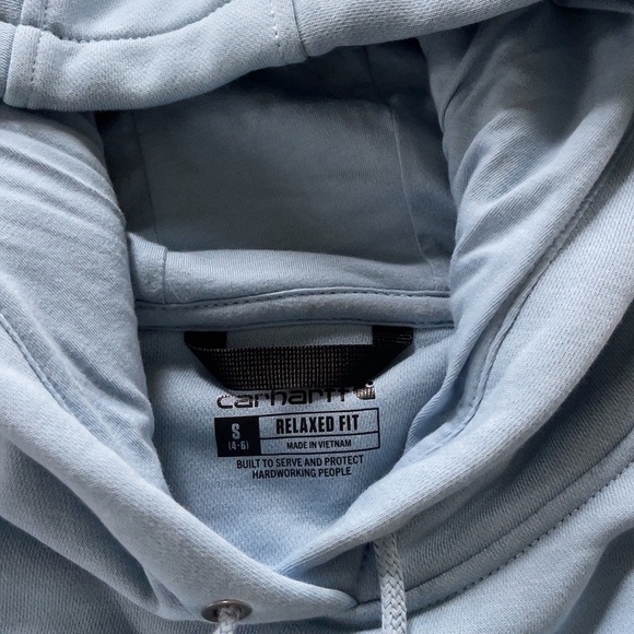 Carhartt Light Blue Sweatshirt Hoodie - Picture 3 of 3